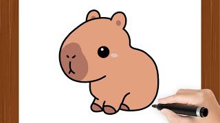 How To Draw CAPYBARA KAWAII I Easy