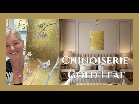 A Modern Take on Chinoiserie | Blossom, Birds & Gold Leaf