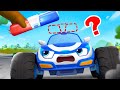 Police Car S Siren Is Missing Police Car Song Monster Truck Kids Songs BabyBus