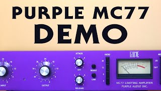 Video thumbnail for Purple MC77 Compressor Demo by Max Bauhof