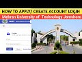 How to apply / create an account for Mehran University Jamshoro jobs MUET | Knowledge INN