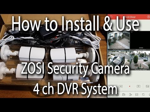ZOSI 4 channel 1TB Security Camera Instillation & Review