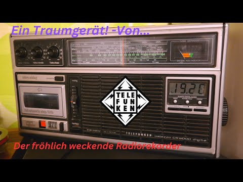 Telefunken  Bajazzo CR6000 digital Radio REPARATUR  von alten Radiorekorder Kassettenrekorder 1979