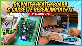 Caravan DIY Repair: Boiler water heater Board Diagnostic & Cassette Resealing , Wohnwagenreparatur