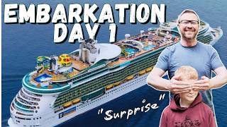 I Surprised My Son with a secret Royal Caribbean Cruise! Independence of the Seas Day 1