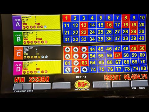 Big Jackpot Hand Pay on Four Card Keno at Yaamava’