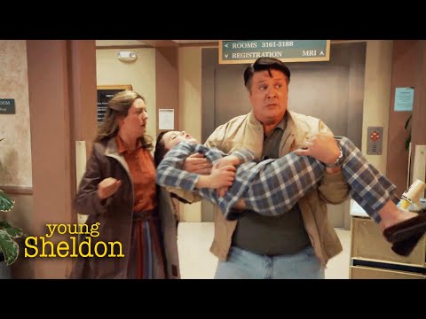 Sheldon Is Rushed to the Hospital | Young Sheldon