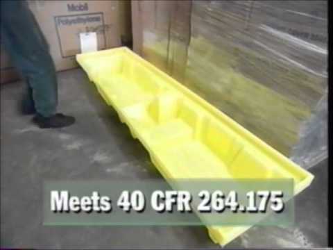 4 Drum Inline Poly Spillpallet Long Version by ENPAC 4 Drum Inline ...