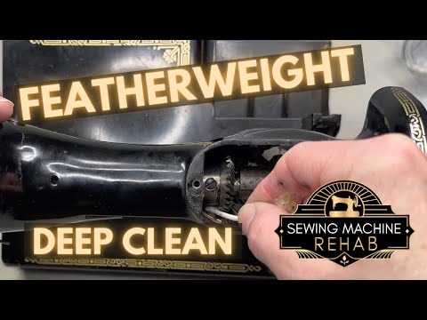 How to clean a Singer Featherweight - Clean and polish, inside and out!