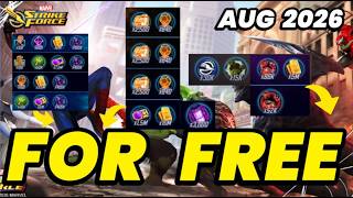 INSANE EVENTS! FREE 40M+ GOLD, T4s, 4K CORES & G21! DO NOT MISS OUT! AUG 2026 | MARVEL Strike Force