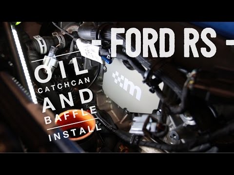 FORD FOCUS RS Mountune Breather Plate and UPR Single Valve Catch Can Install