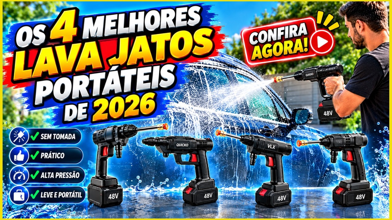 💦 Os 4 Melhores Lava Jatos Portáteis de 2026! Qual Vale a Pena?