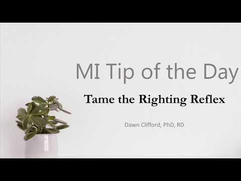 MI Tip of the Day: Tame the Righting Reflex