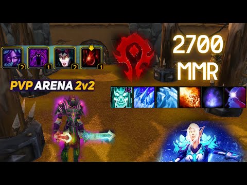 classic wrath wotlk- sub rouge/ frost mage (season 7) 2v2 arena 2700 MMR
