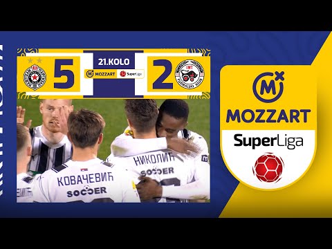 Mozzart Bet Super liga 2023/24 - 21.Kolo: PARTIZAN – IMT 5:2 (2:0)