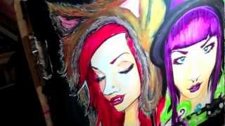 TRICK OR TREAT By Ghost Town Speed Painting