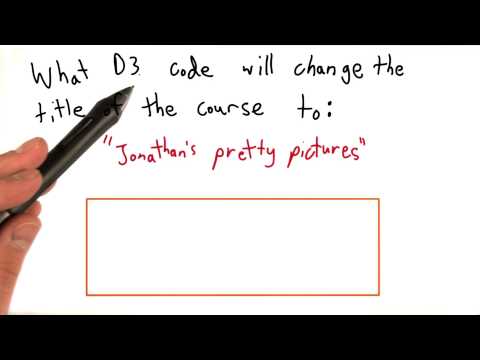 Changing the Title - Data Visualization and D3.js