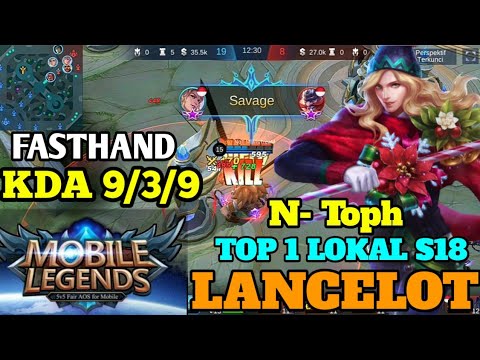 Lancelot SAVAGE gameplay season 18 | New king fasthan top global lancelot 2020