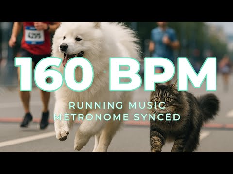 160 BPM Running Music Mix | 90 Minutes | Metronome Synced | EDM Focus | Workout Motivation