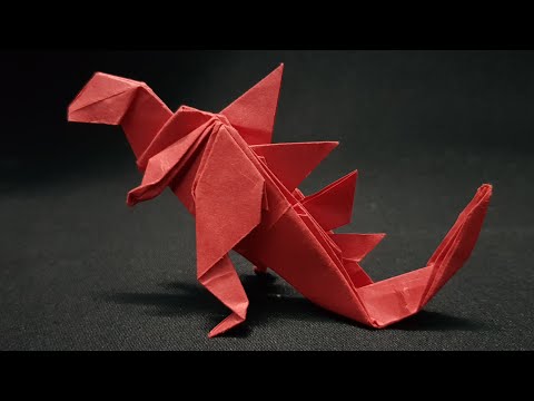 ORIGAMI - Gấp Chúa Tể Godzilla || How To Make King of...