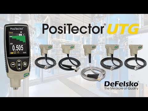 DEFELSKO How to Measure Wall Thickness with the PosiTector UTG Ultrasonic Thickness Gage