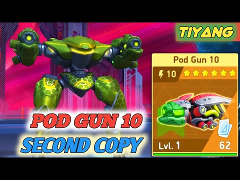 Pod Gun 10 Second Copy Unlock | Pod Gun 10 Gameplay - Mech Arena