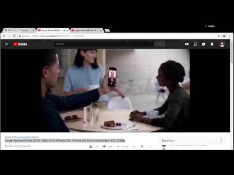 Apple Special Event 2018 - iPhone 9, iPhone XS, iPhone XS Max Introduction HD 1080p