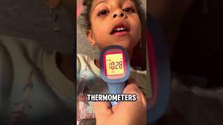 🥵Fevers in kids can be hard to take.  Here is a doctor mom hack!  #fever #thermometer #momhack