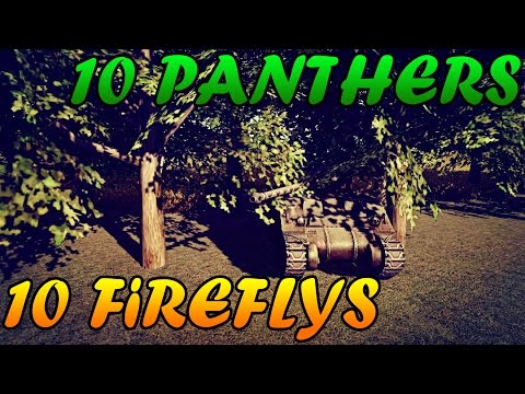 Men of War Assault Squad 2 - 10 Sherman Firefly Tanks vs 10 Panthers - Editor Scenario #37