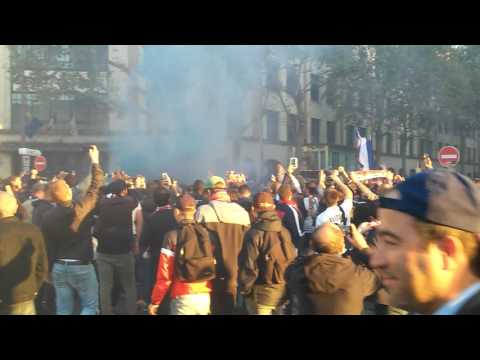 Sortie du Virage Auteuil Psg-Bordeaux
