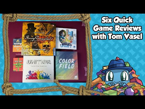 6 Quick Game Reviews (Penny Dreadful and more!) - with Tom Vasel