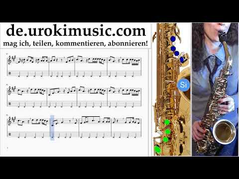Saxophon Lernen (Alt) Clean Bandit - Rockabye ft Sean Paul Anne-Marie Tabulatur Teil#2 um-i995