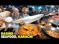 Grilled Fish & Prawn Karahi | Karachi's Biggest Seafood Street | Rashid Bengali | Kemari Street Food