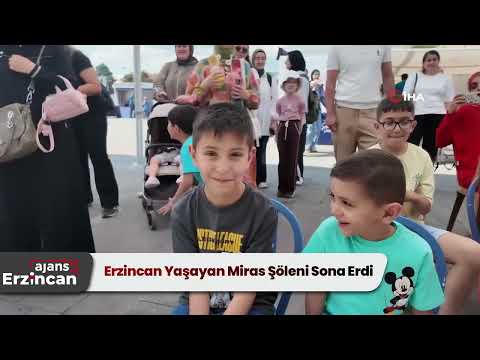 Erzincan Yaşayan Miras Şöleni Sona Erdi