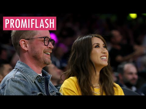 Macaulay Culkin und seine Brenda strahlen bei Lakers-Spiel