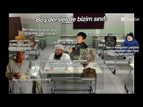 Boş derslerde bizim sınıf