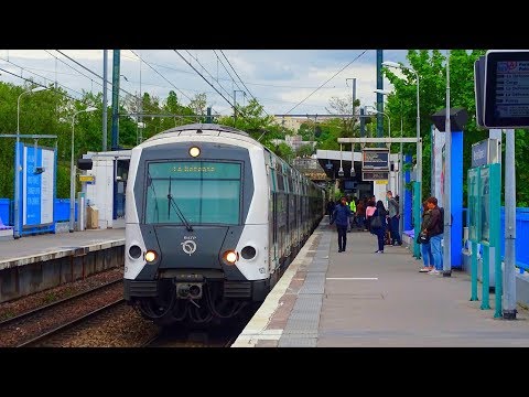 Cab ride of RER A on the Paris Suburb (La Défense / Châtelet les Halles)