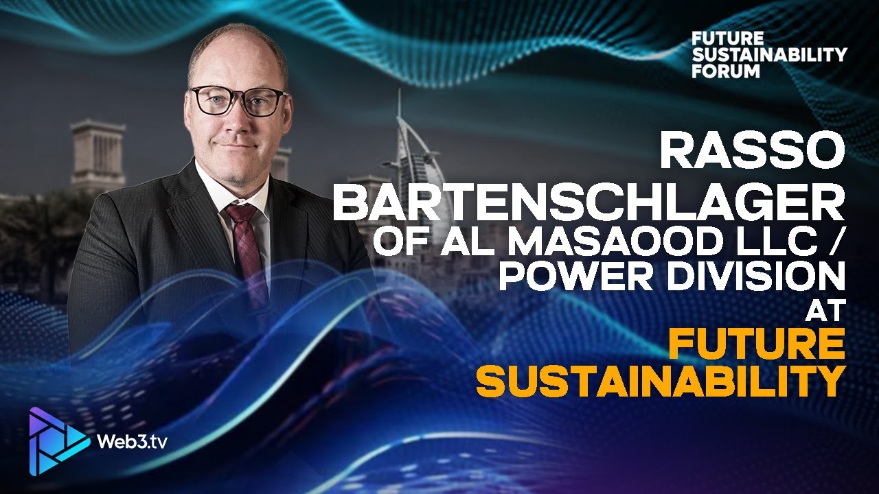 Rasso Bartenschlager, General Manager at Al Masaood Power at Future Sustainability Forum 2024!