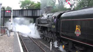 preview picture of video 'Trip Over The NNR Part 5 - 92203 Black Prince Leaving Sheringham'