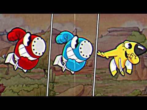 Cuphead Vs. Mugman Vs. Ms.Chalice Super Bomb Morph Comparison - Cuphead DLC