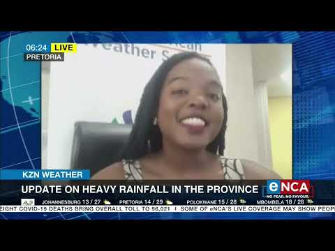 KZN Weather Update on heavy rainfall in the province