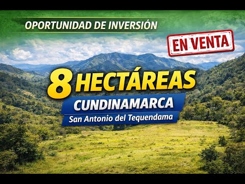 Oportunidad de Inversion Terreno San Antonio del Tequendama