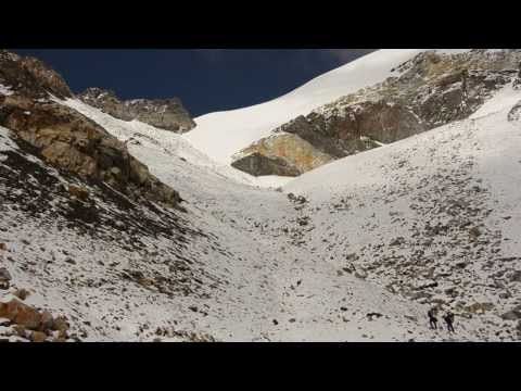 Chulu Far East Waterfall Camp To Col Camp In The Annapurna Region Of Nepal