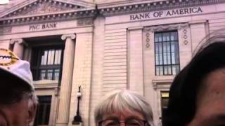 The banks are made of marble