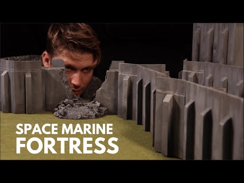 Build a SPACE MARINE FORTRESS! DIY Terrain Crafting for Warhammer 40k