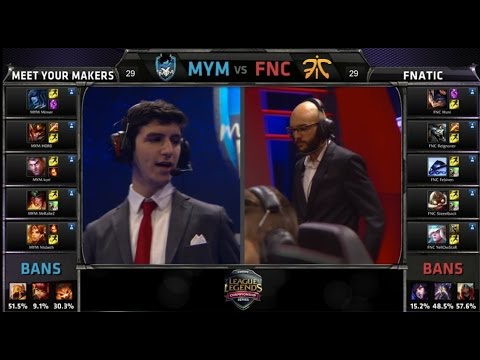EU LCS MYM vs FNC Game 1 Highlights (EU LCS Spring 2015)