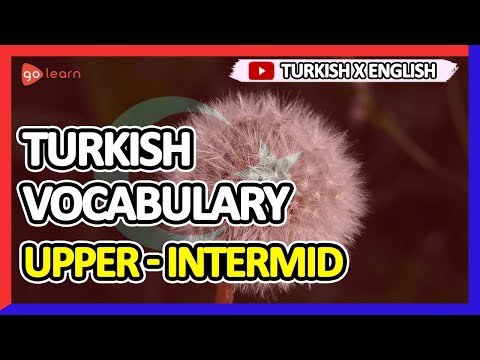 Learn Turkish |Part 13: Turkish Vocabulary Upper-intermid | Golearn