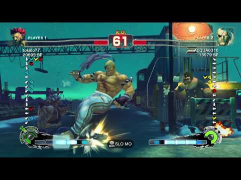 SSF4 - tokido77 (Akuma) vs. ACQUA0316 (Sagat)