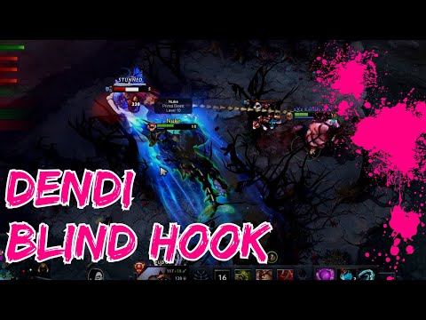 Dendi Pudge Mid Blind Hook - Dota 2