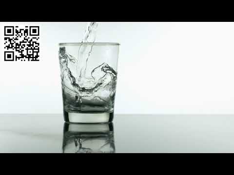 slow motion pouring glass of water